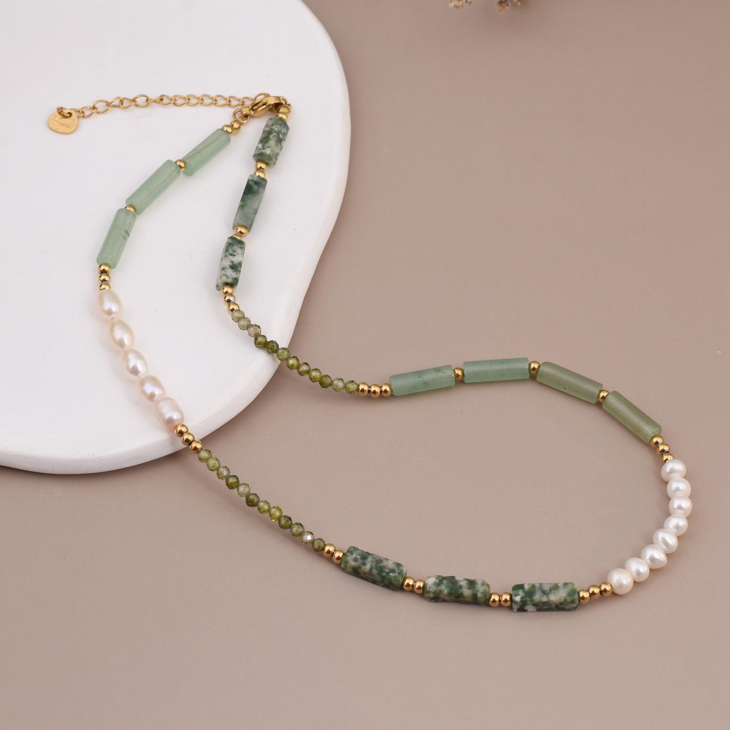 

Freshwater Pearl Necklace for Women - Trendy Dopamine Clavicle Chain Accessory