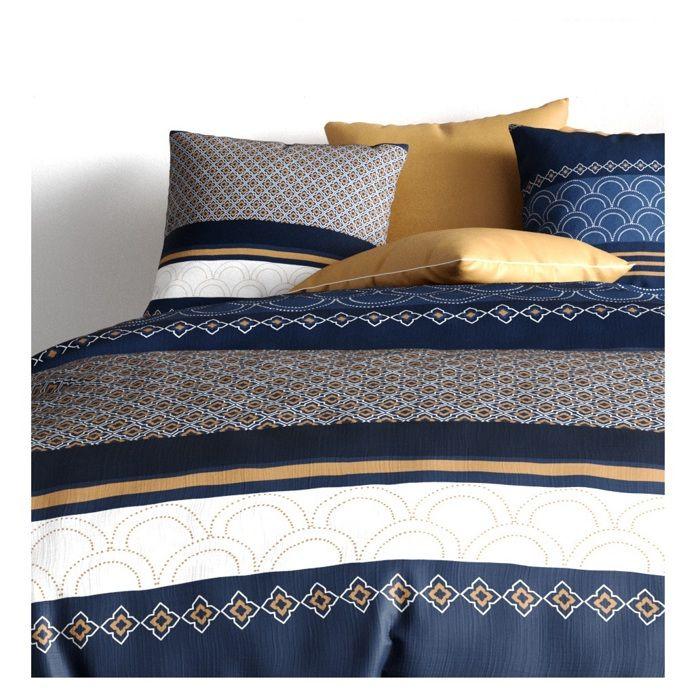 Housse de couette + 2 taies 240 x 260 cm Kalipso