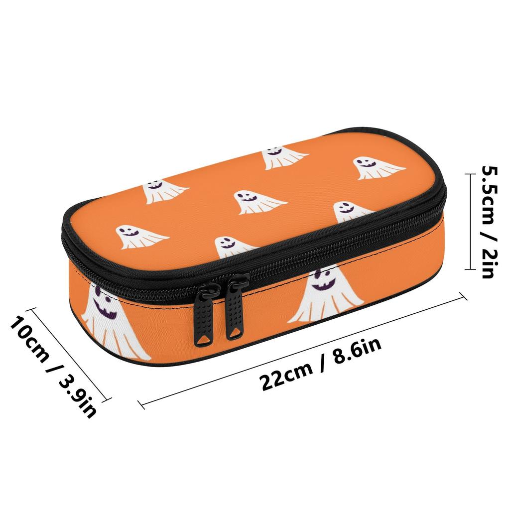 Pencil Pouch Strong Polyester Fabric Roomy Interior Smooth Zipper with Main Compartment Mesh Pocket and Pen Slots for Boys Girls