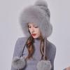 Fox Hair Lei Feng Hat Women's Winter Thickened Warm Mink Fur Hat Women's Korean Version Versatile Mink Ear Cap