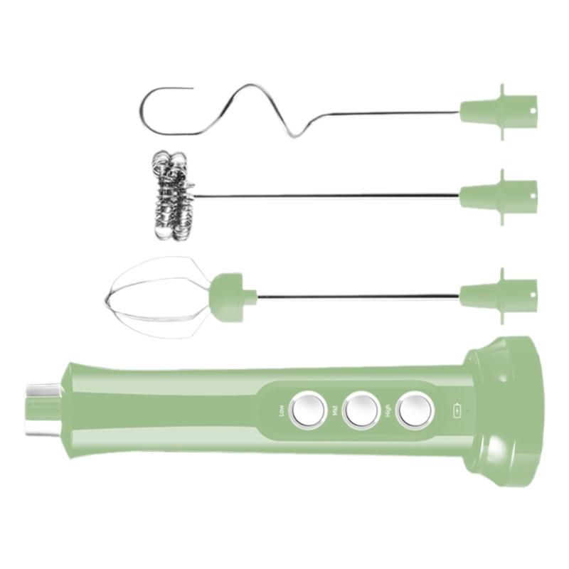 Kitchen Powerful Milk Frother Wand Handheld Drink Mixer Electric Whisk Foam