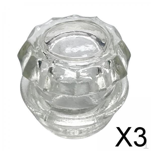 

2x Сменная стеклянная ручка для крышки кофейника из нержавеющей стали CS11, прозрачная, 3 шт.