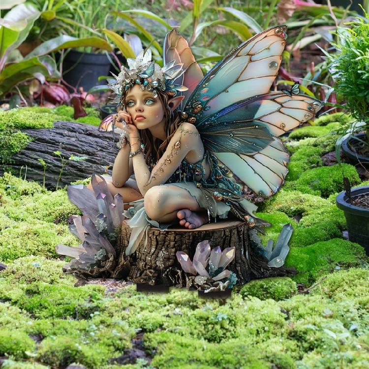 Gardens Acrylic Decoration Stake Mystical Fairies Color Home Decoration For Plant Lover