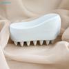 Ceramic Scalp Massager Brush – White Guasha Comb for Head Massage, Stress Relief & Lymphatic Drainage