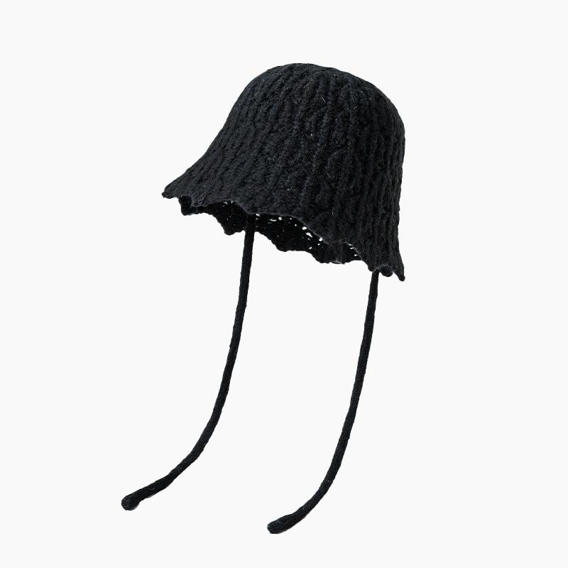 Hat Female Warm Fashion Couple Solid Color Thickened Wool Hat Bag Head Ear Protector Flanged Pullover Hat Male
