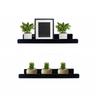 2pcs Vertical Design Acrylic Display Shelf 12 Inch Floating Shelf Plant Display Rack  For Kitchen