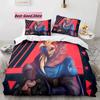 Gaming Valorant Beding Set Single Twin Ful Quen King-Sized Dimensionsd Dimensions Bed Linen Set Aldult Kid Bedrom Duvetcover Sets 3D Print Anime 039