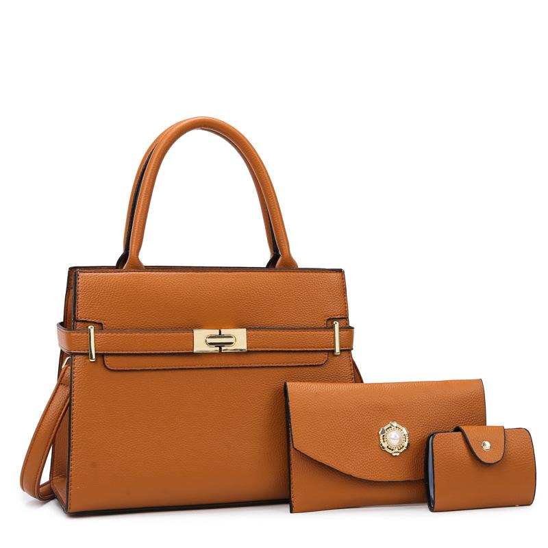

Multi-Piece Set, Mother And Child Bag, Women S Trend Retro Shoulder Messenger Bag, Portable Fashion Women S Bag коричневый
