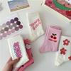 2023 Korean  Sweet Woman Socks Cute Love Square Funny Socks Street Hip Hop Skateboarding Happy Socks
