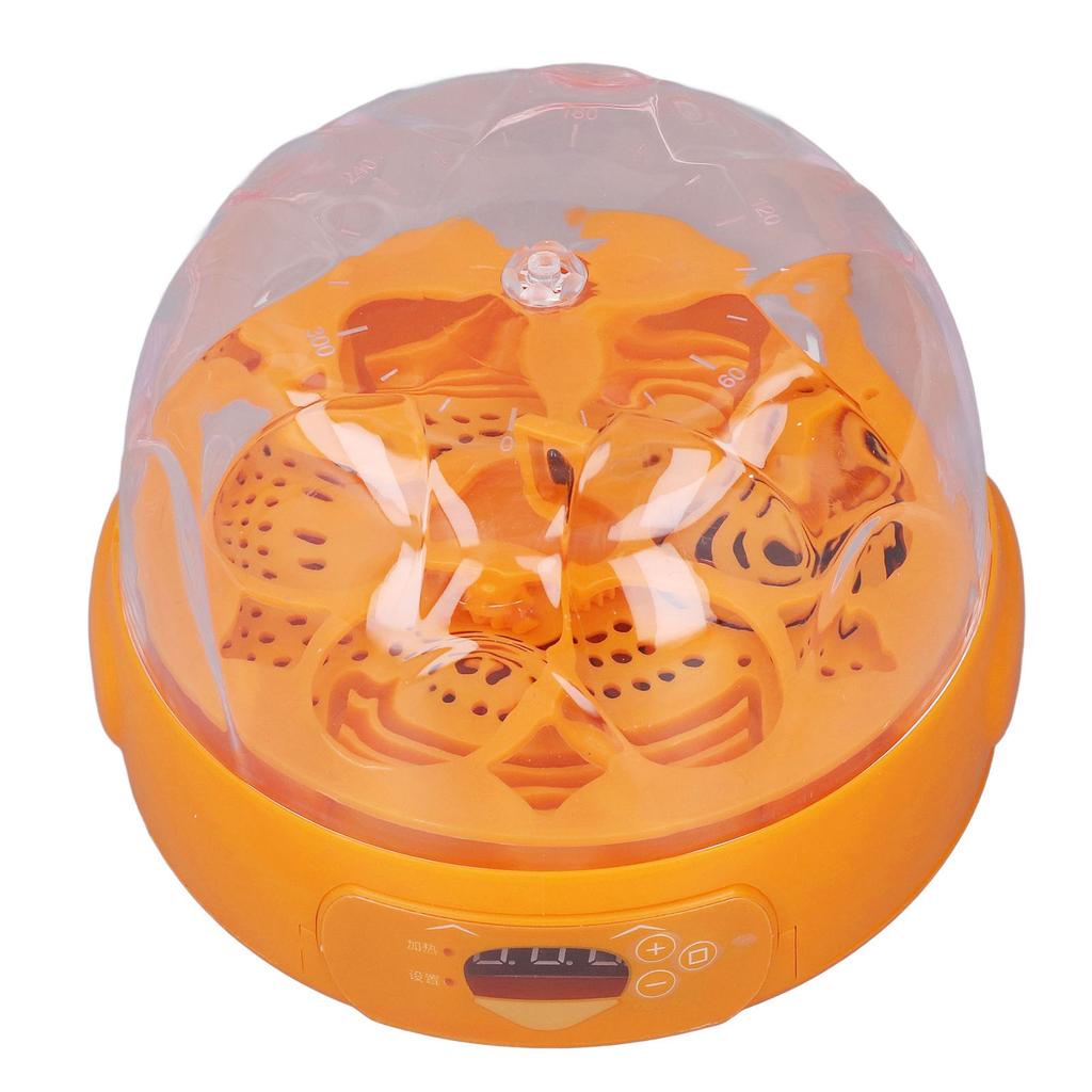 15W Egg Incubator 6 Eggs Digital Automatic Egg Incubator with Automatic Egg Turner for Hatching Chicken Quail Yellow