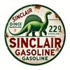 Sinclair Dino Gasoline Metal Sign Classic Oil and Automotive Themed Rustic Wall Decor Antique Collector's Vintage Aluminum