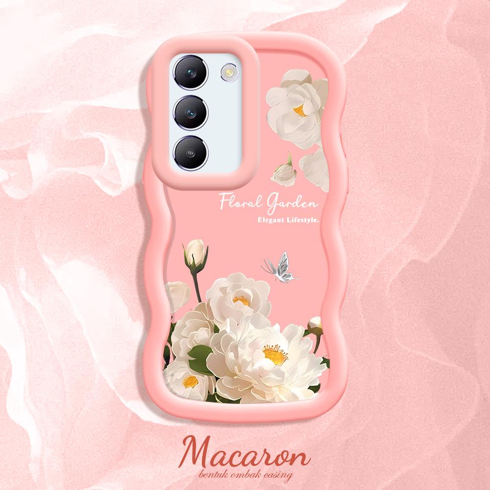 

Окрашенный узор Big Wave Edge Мягкий силиконовый материал Macaron чехол для телефона противоударный защитный резиновый чехол для OnePlus Vivo Motorola Moto Motorola Moto G84 розовый