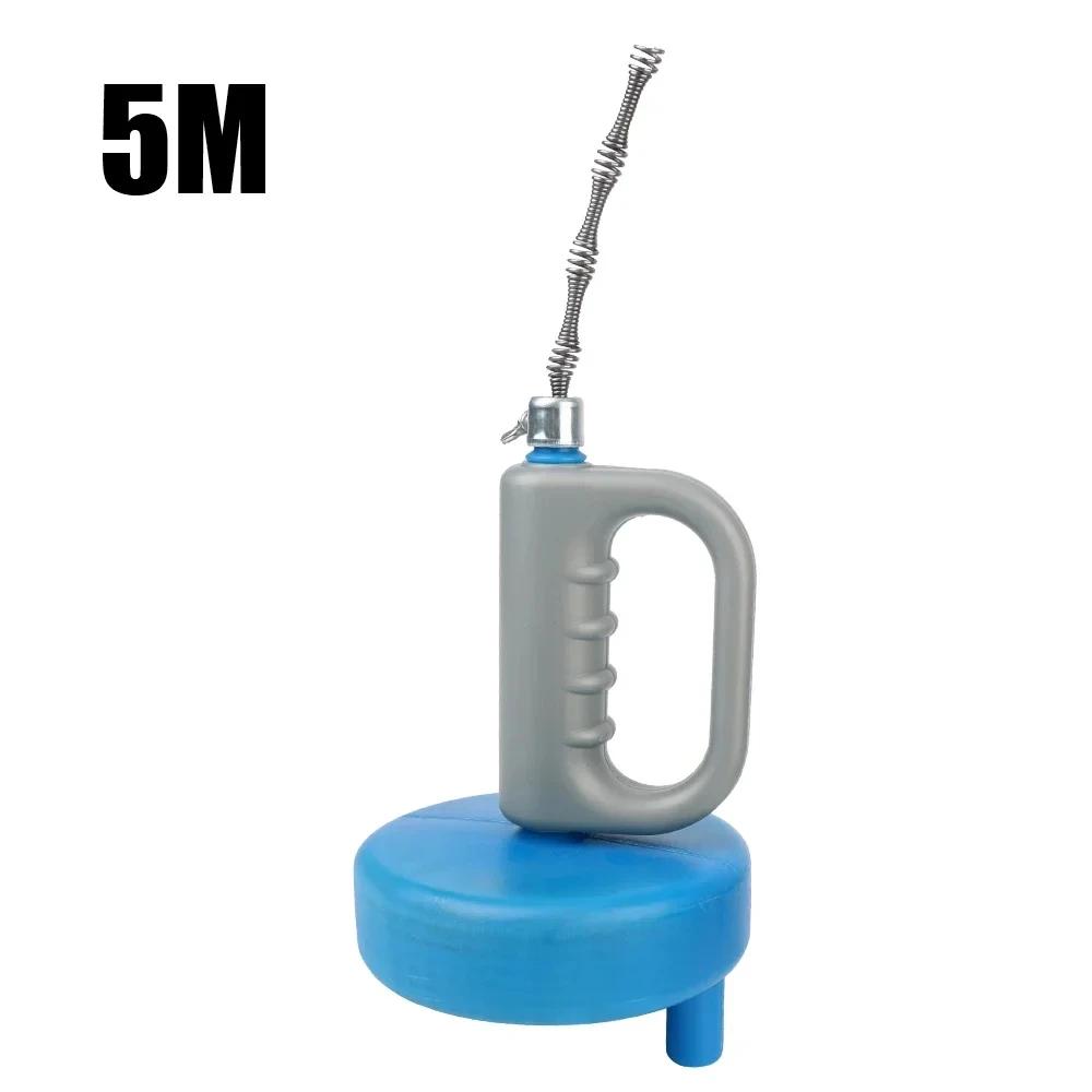 

Handheld Extendable Sink Toilet Drain Unblocker 5/7/10 Meters Sewer Pipe Plunger Dredge for Bathroom Kitchen Cleaning Tools