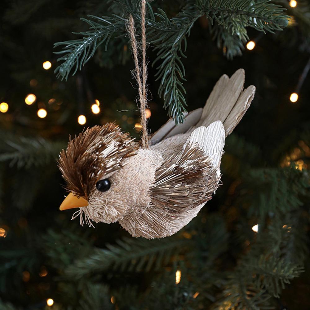 Small Christmas Tree Decorations DIY Simulated Squirrel Pendant  Merry Christmas Decor