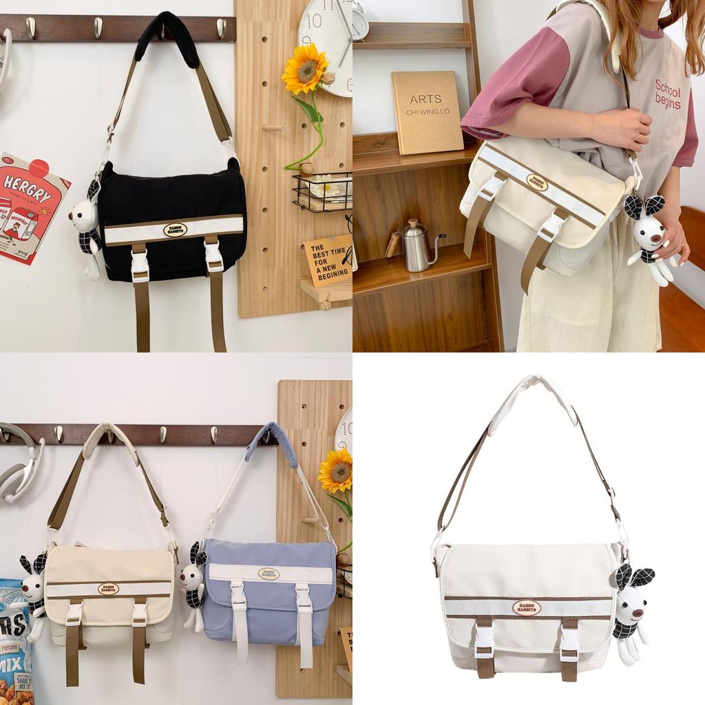 Japanese Style Student Single Shoulder Bag Women Cross-border All-match Messenger Bag Large Capacity Casual Commuter College Student Sling Bag