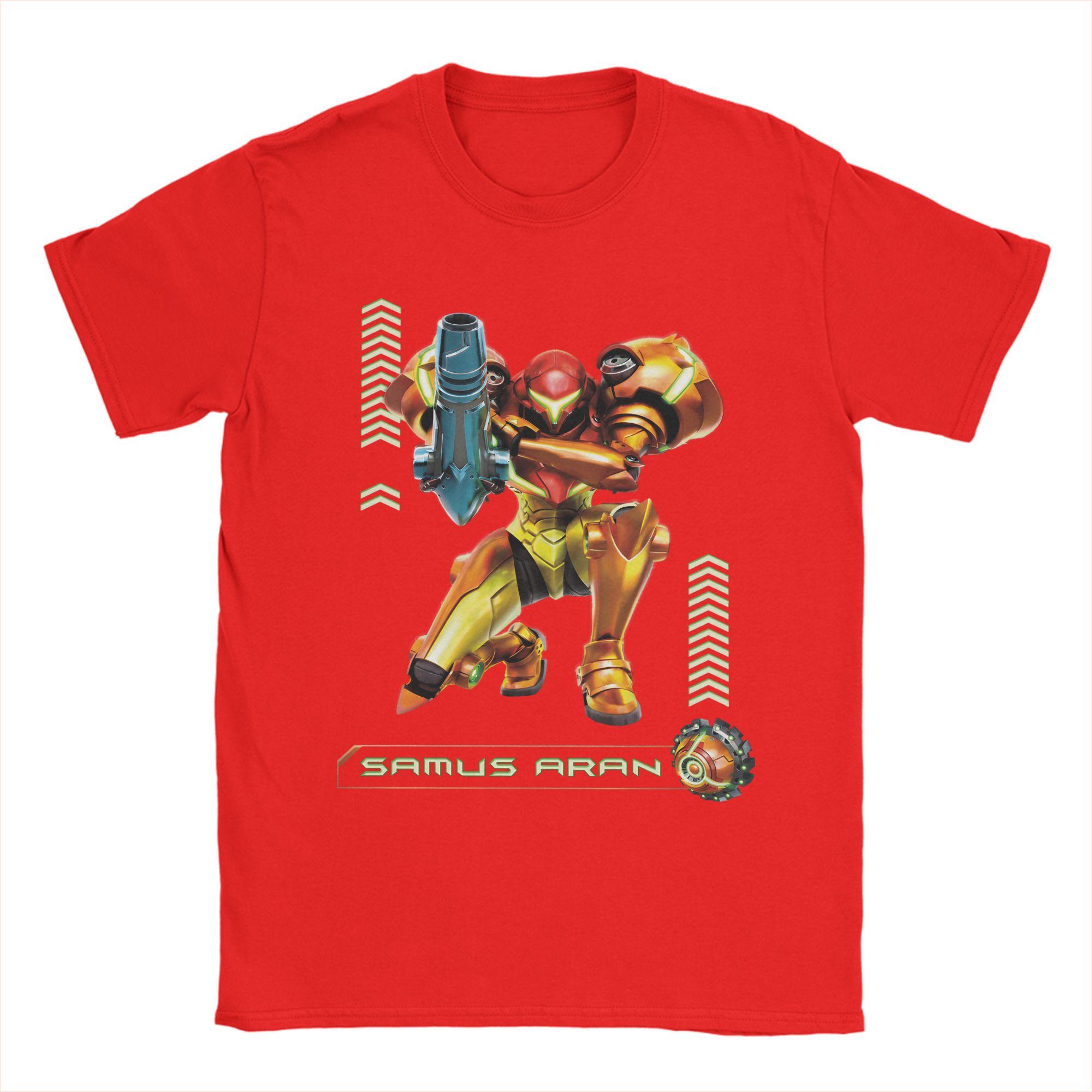 

Unisex TShirt Samus Aran Super Metroid Awesome Pure Cotton Tee Shirt Short Sleeve T Shirts O Neck Clothes Summer S