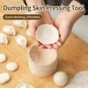 Dumpling Skin Maker Wooden Mold And Ball Set Manual Dough Skin Presser Hand Pie Rolling Tool for Easily Cooking