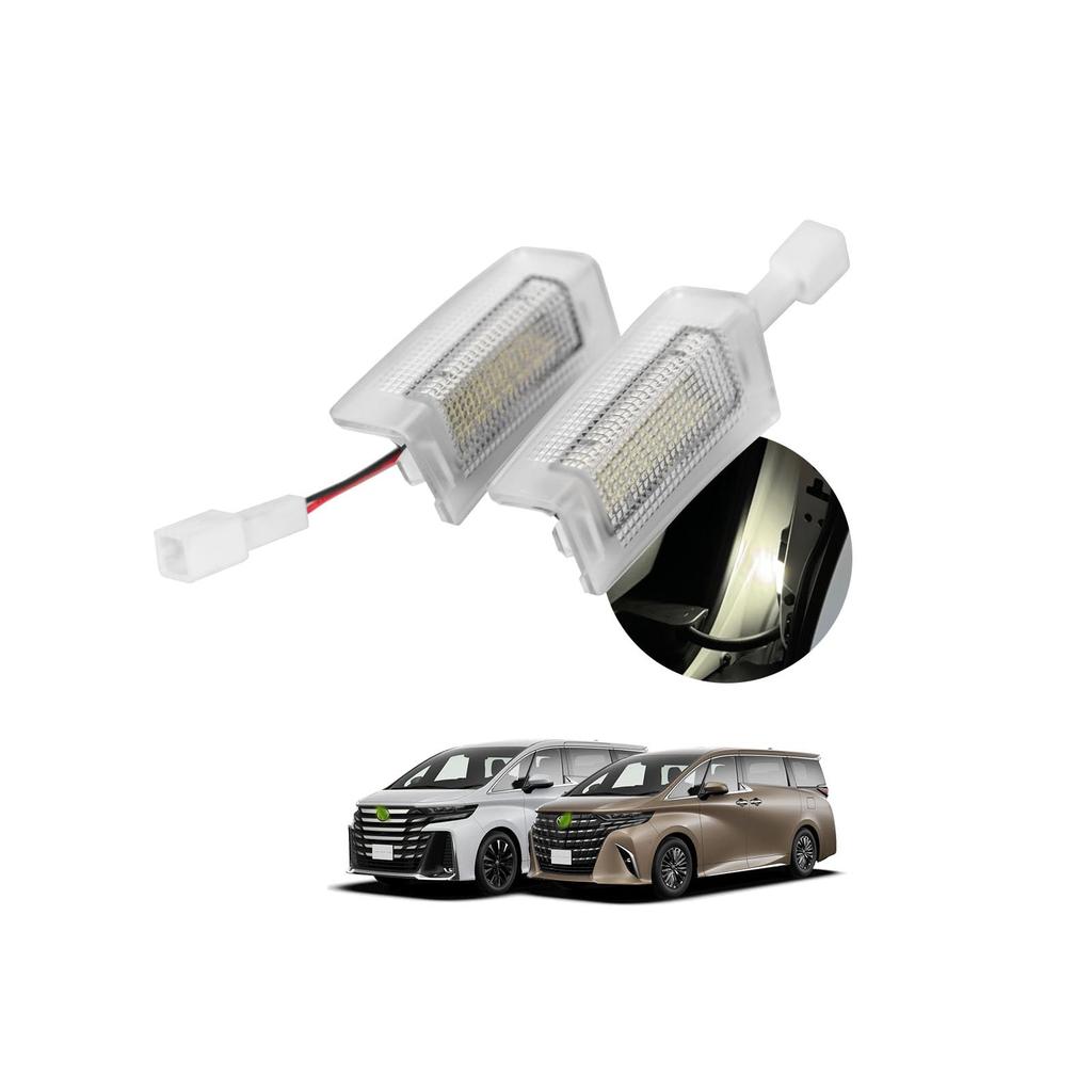 Toyota New Alphard 40 Sliding Door Courtesy Welcome Spot and Step Door Welcome Lights for Rear Genuine Easy High Includes Installation Set of