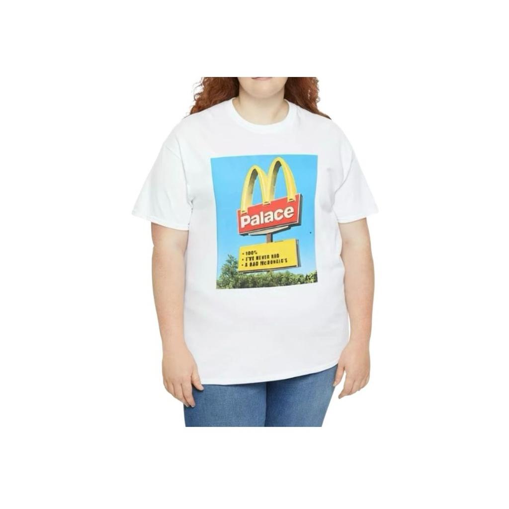 Palace x McDonalds Sign T-Shirt White Men Tops P25TS341