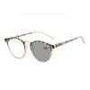 Characteristic Stripes Photochromic Presbyopia Glasses Exquisite Comfortable Unisex Glasses Ultra Light Eye Protection 0 To +4.0
