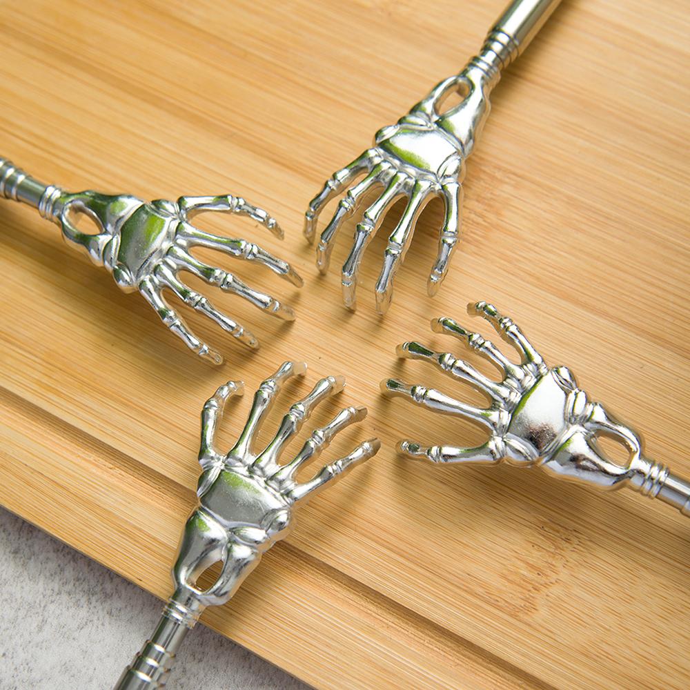 Ryggskraper i rustfritt stål Teleskopisk skrapemassasjeapparat Utvidbar kløe Gammel mann Glad helseprodukter Hackle Håndverk