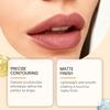 Cherry Red Matte Lip Liner: Smooth, Multi-functional, Portable Pencil for Natural, Easy-to-Apply Color