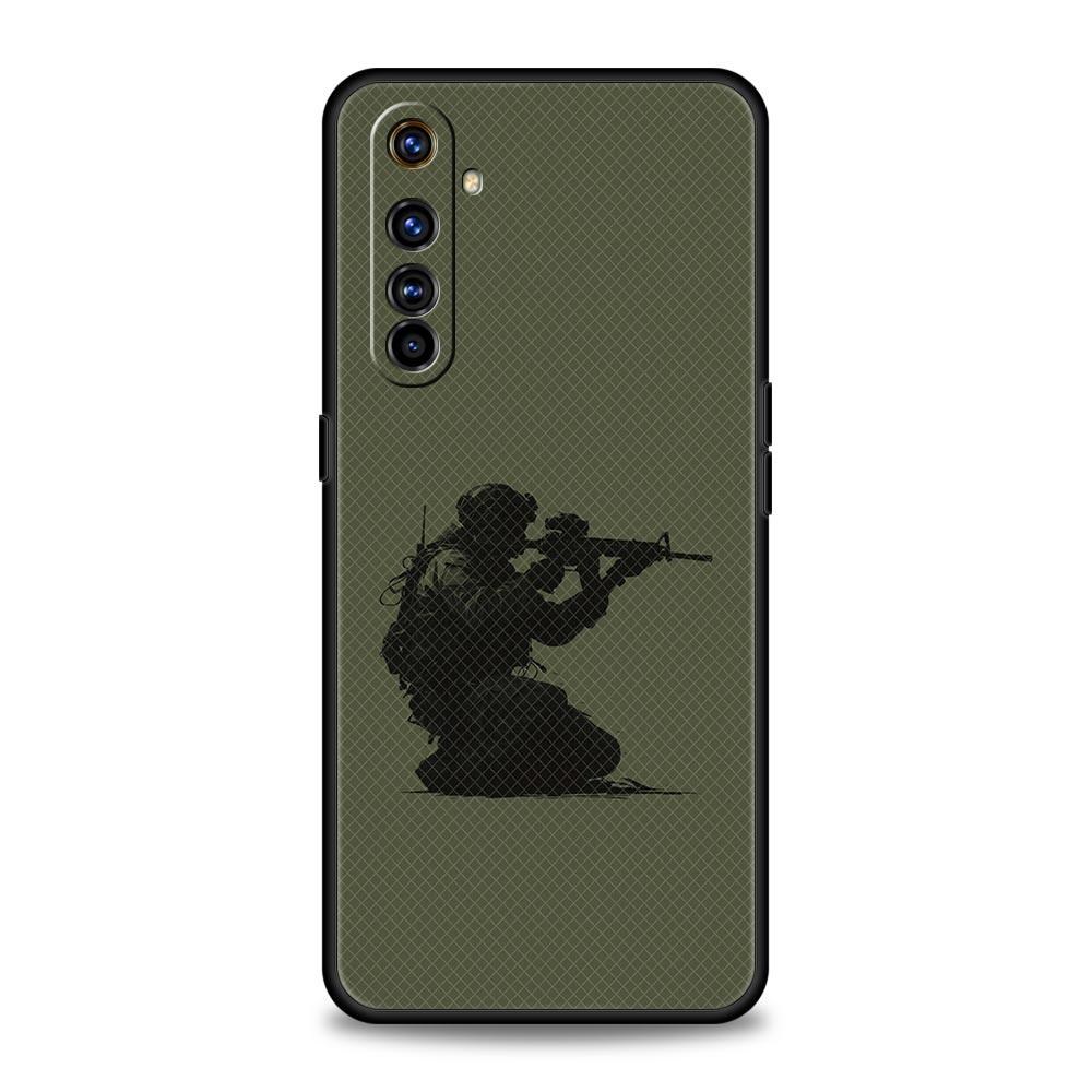 

Army Soldier Tactical Insignia Case For Realme 13 12 11 10 4G 9 8 5G 7 GT5 GT3 Pro Plus C21 C11 C25 C35 GT Neo 2 3 3T 5 Cover Realme 10 4G