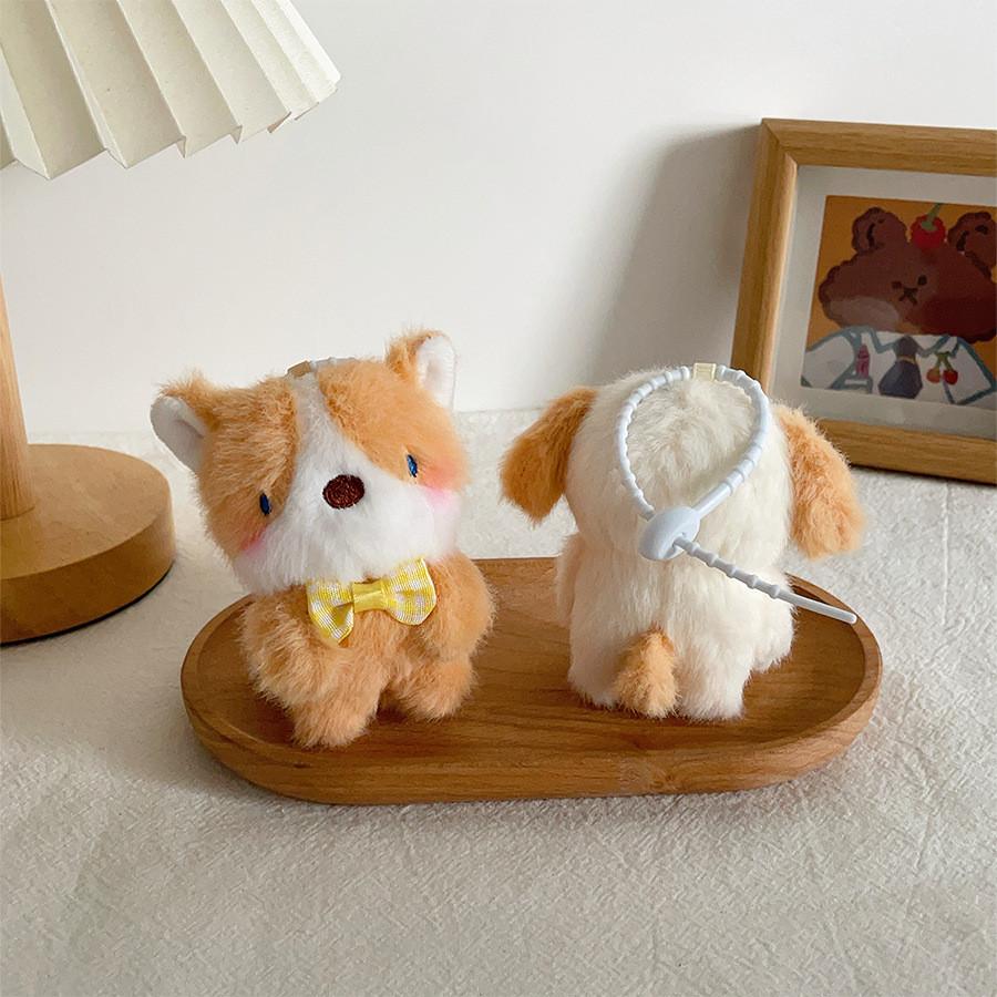 Dog Pendant Plush With Bowtie Decoration For Kids School Activities Gifts And