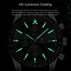 Top Neue Herrenuhr Multifunktionale Stahlband Quarz Wasserdicht Leuchtende Armbanduhr