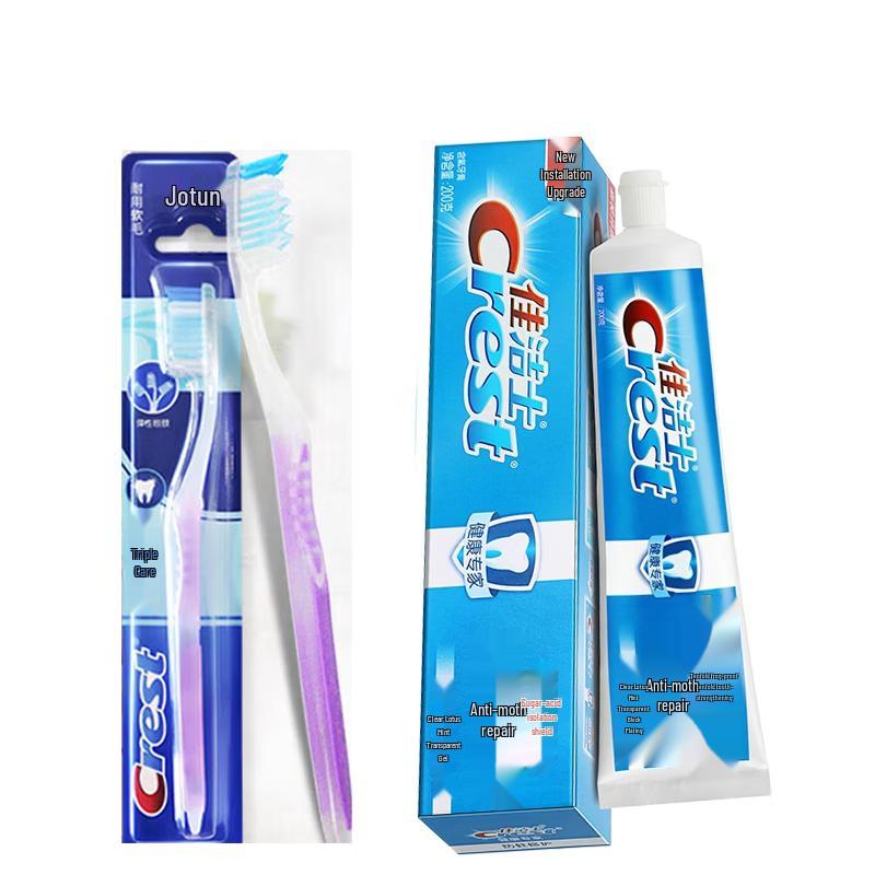 Crest Triple Care Toothbrush & Anti-Cavity Repair Toothpaste Combo
