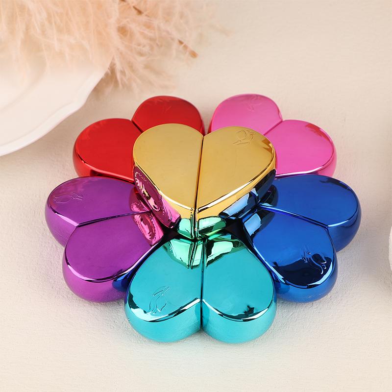 25Ml Perfume Bottle Travel Heart-Shaped Spray Bottle Glass Empty Bottle Perfume Mist Atomizer Portable Cosmetics Container