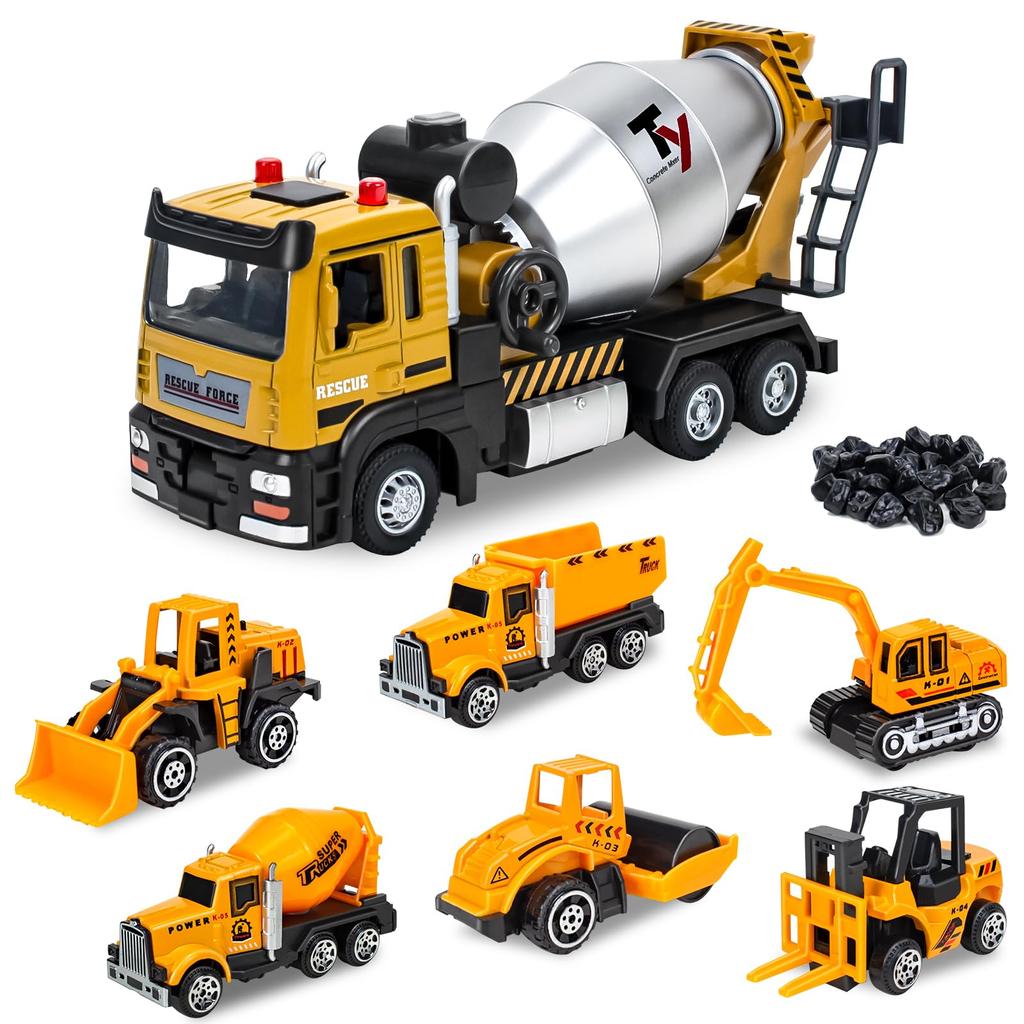 Miniature Car Set with and Perfect for Working Construction and Sandbox Play Perfect for Parking Lots and Construction Alloy Model Cars for Indoor A