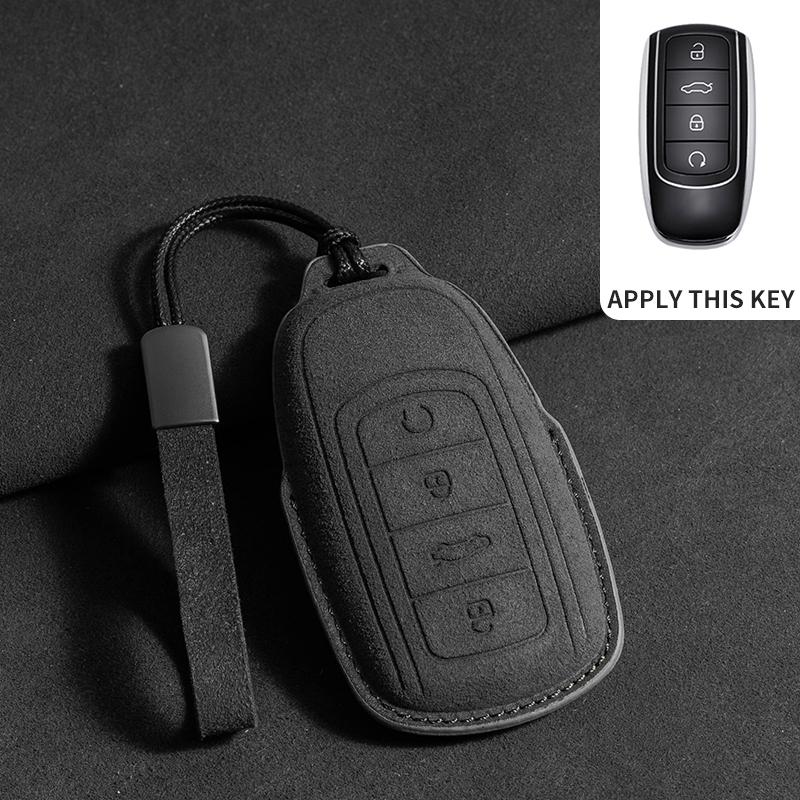 Suede Car Remote Key Case Cover Shell for Chery Tiggo 8 Pro Tiggo 8plus New 5 plus 7pro Chery Tiggo 7 Pro Max Omoda 5 C5 Modod
