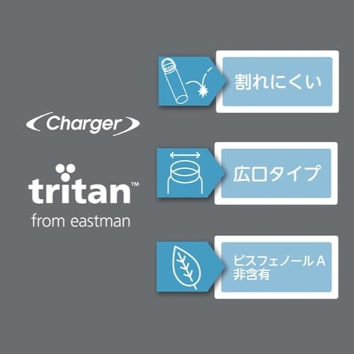 Pearl Metal Aqua Bottle, 830ml, Direct-Drink, Tritan Plastic, Shatter-Resistant, BPA-Free, Clear Gray, Fast Charger, HC-266