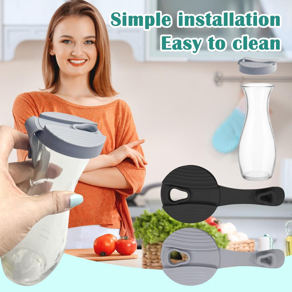 Dressing Shaker Replacement Lid | Food Grade Silicone | Tight Fitting And Closable Lid |