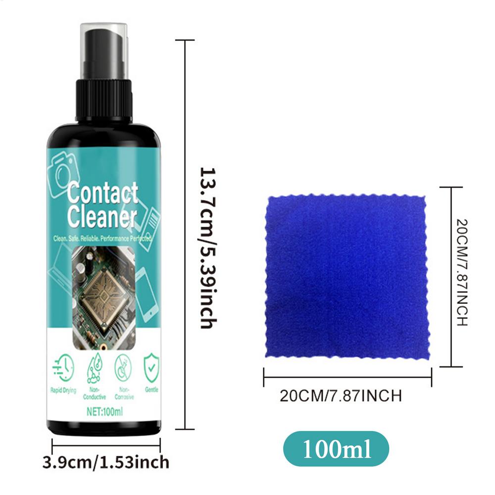 100ml Electrical Precision Contact Cleaner Fast Drying Non Conductive Cleaner for Motherboard Circuit Boards Non-Corrosive
