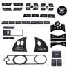 For Jaguar XF XJ 2008- Car AC Gear Switch Repair Decals Aluminum Alloy Button Stickers Car Accessories Interior