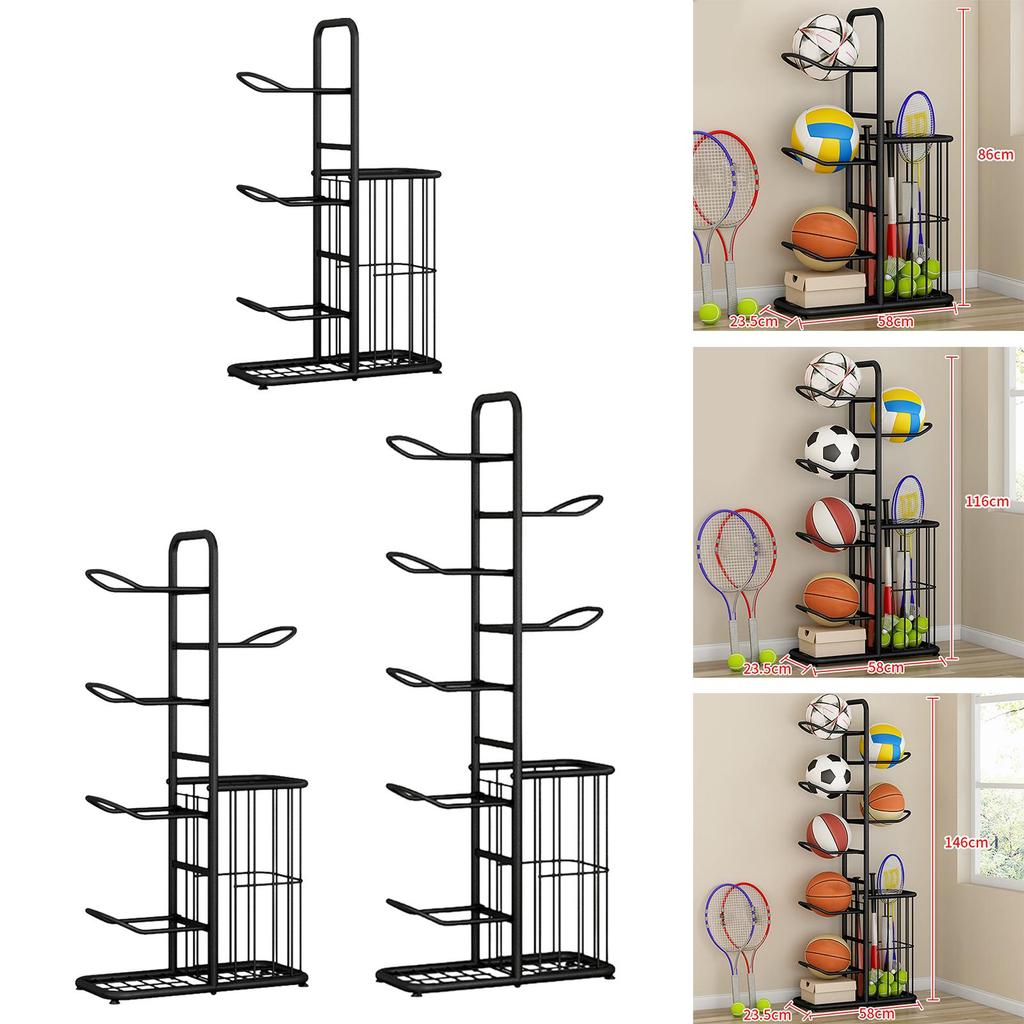 Sports Equipments Storage Rack,Innovative Indoor Vertical Display Stand for