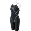 MIZUNO FX SONIC SYNERGY Half Suit Black x Size FINA for Competitive and Race Swimming Women's N2MGA230, Black, XS, Approved,