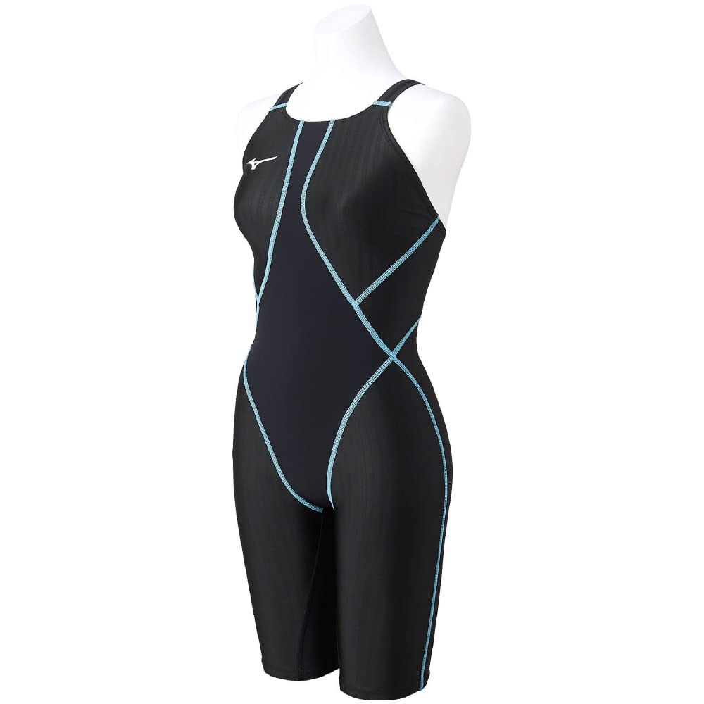 MIZUNO FX SONIC SYNERGY Half Suit Black x Size FINA for Competitive and Race Swimming Women's N2MGA230, Black, XS, Approved,