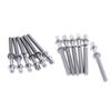 30PCS Drum Set Screws Metal Drum Screw Essential Metal Instrument Replacement Part for Percussion Musical Instruments
