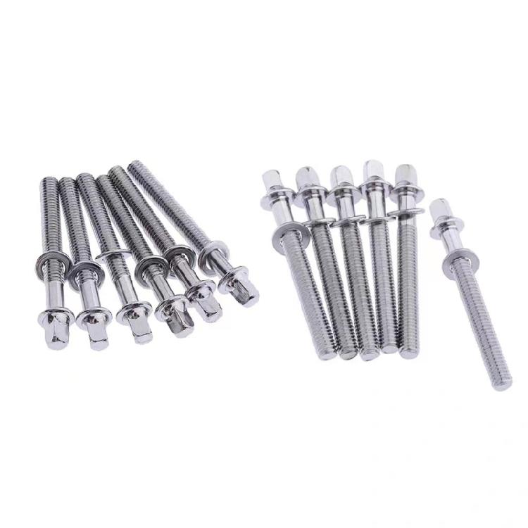 30PCS Drum Set Screws Metal Drum Screw Essential Metal Instrument Replacement Part for Percussion Musical Instruments