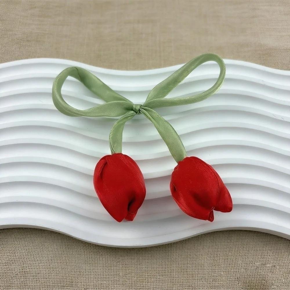 5Pcs Set Gift Wrapping DIY Baking Decoration Lace-up Hair Cord Accessories Tulip Curtain Straps