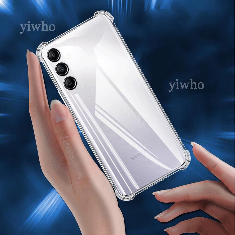 Luxury Clear Soft Silicone Case For Samsung a14 5g Shockproof Transparent For Galaxy a 14 5g Mobile Phone Cases back Covers