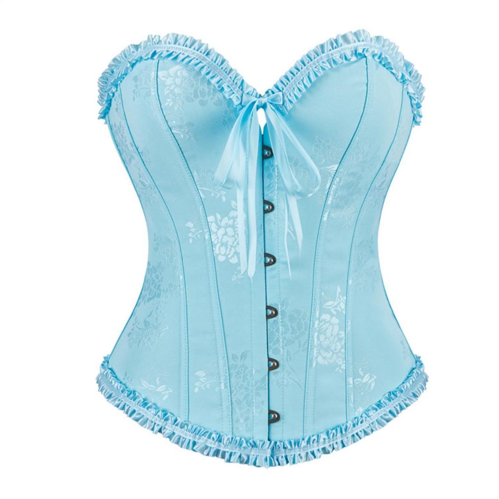 Corset Tops For Women, Bustier Shapewear Lingerie, Lace Waist Push Up Bodysuit