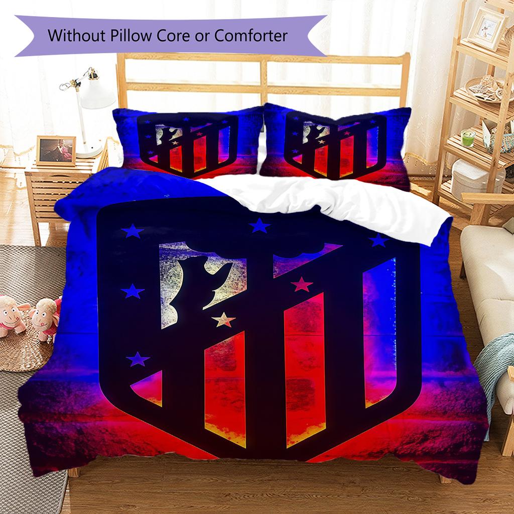 Set Copripiumino Trapuntato Atleti Copripiumino Federa Decorazione per la Casa Regalo di Compleanno (1 * copripiumino + 2 * federa, senza nucleo)