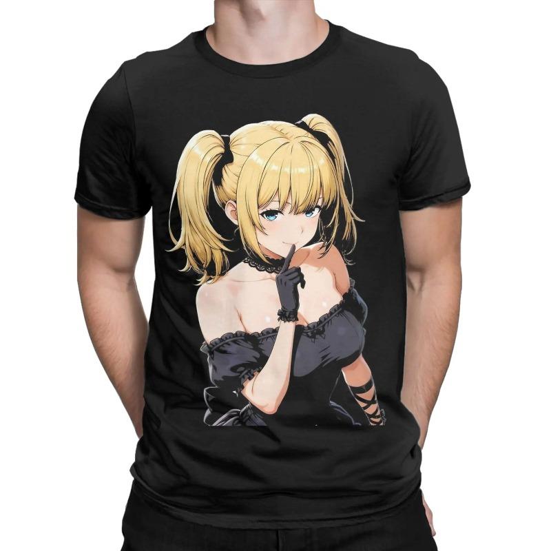 Men T Shirt Grok Ani Sticker Waifu Anime  T-Shirts Hipster Summer Tee Shirt Aesthetic Casual Cotton Clothes Birthday Gift