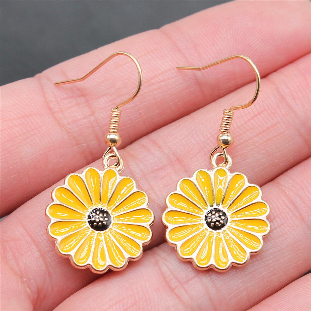 54 Styles Vintage Fashion Women Jewelry Flower Dangle Earring Drop Jewelry Accessories For Women Sunflower Rose Daisy Earrings
