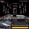 For Mazda 6 Atenza - TPU Protection Film Interior Sticker Transparent Center Console Navigator Gear Door Car Accessories