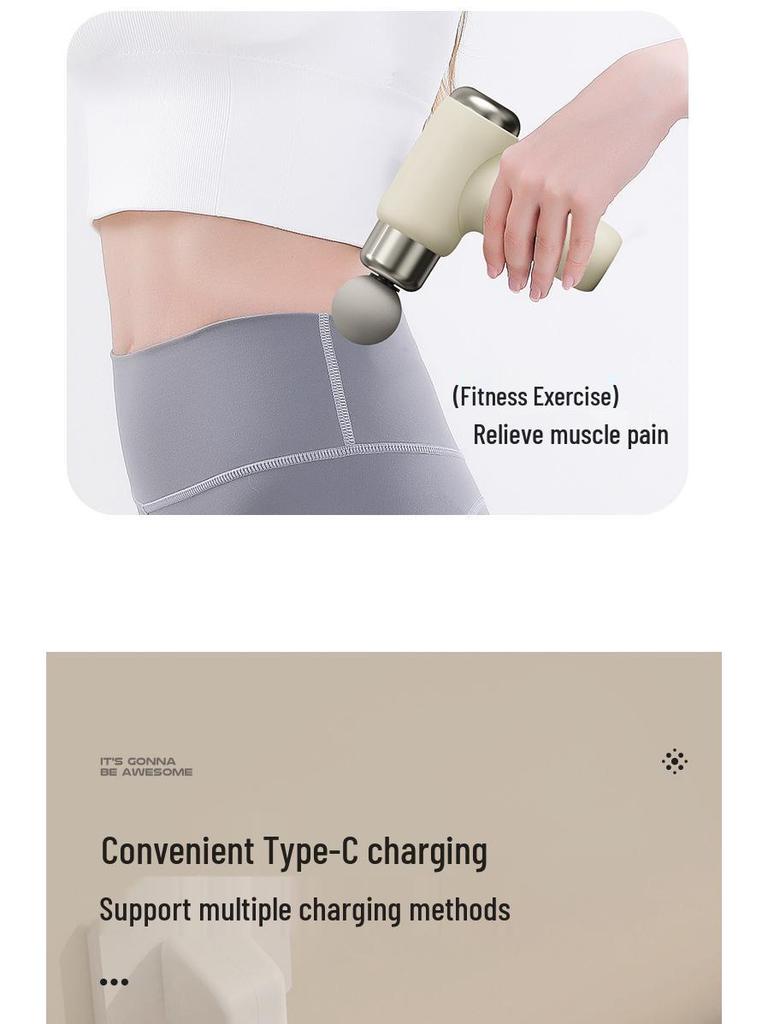 Mini Fascia Massager: Professional-Grade Muscle Relaxation for Neck and Body, Suitable for Men and Women.